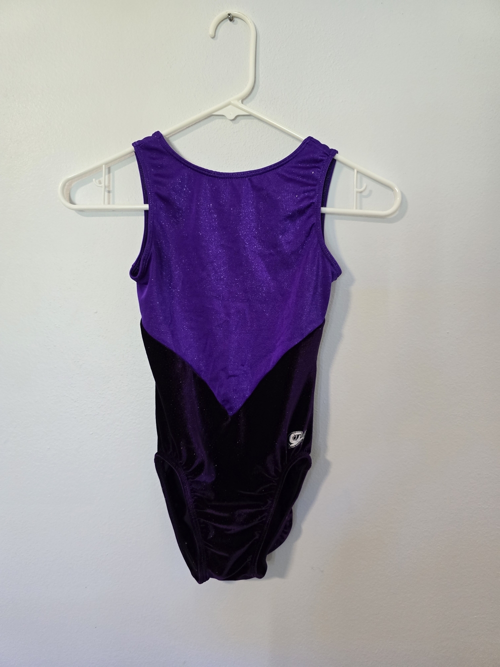GK Gymnastics Purple Velvet Leotard AXS Sparkle Dance